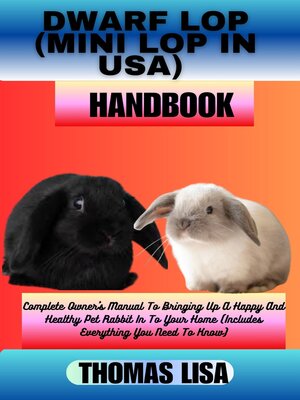 cover image of DWARF LOP (MINI LOP IN USA) HANDBOOK